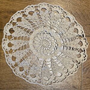Vintage Cream Handmade Doily
